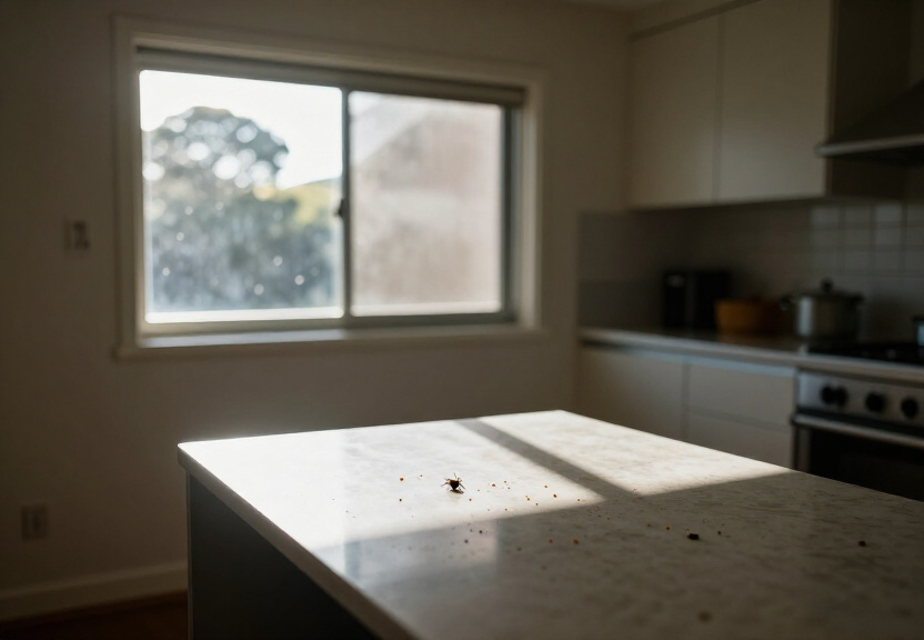 Ant trail in an Oakhurst kitchen before treatment